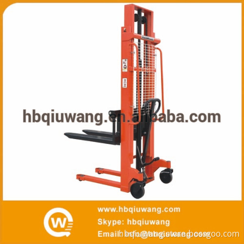 Hand pallet stacker